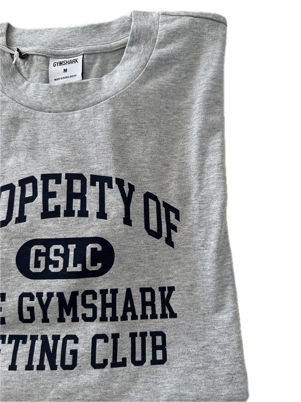 Playera GYMSHARK talla M gris