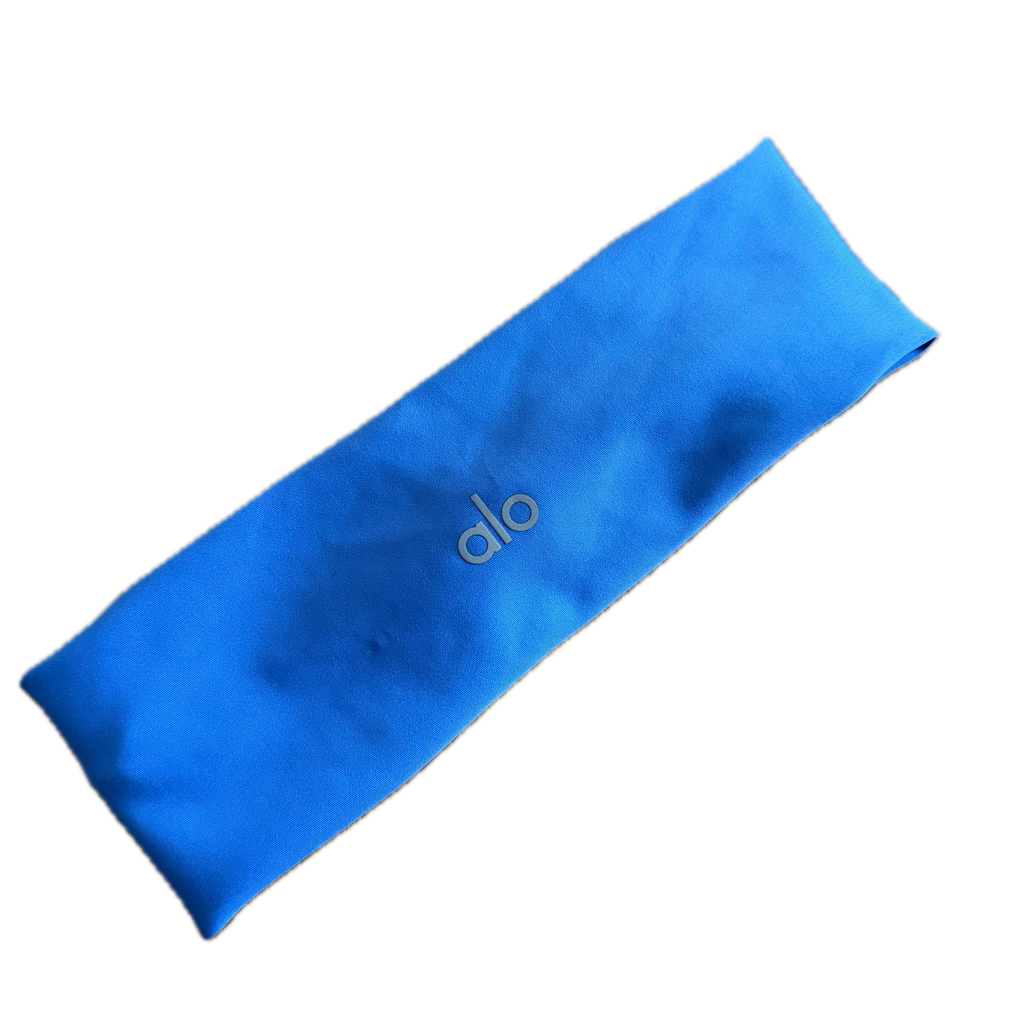 Banda azul para el cabello