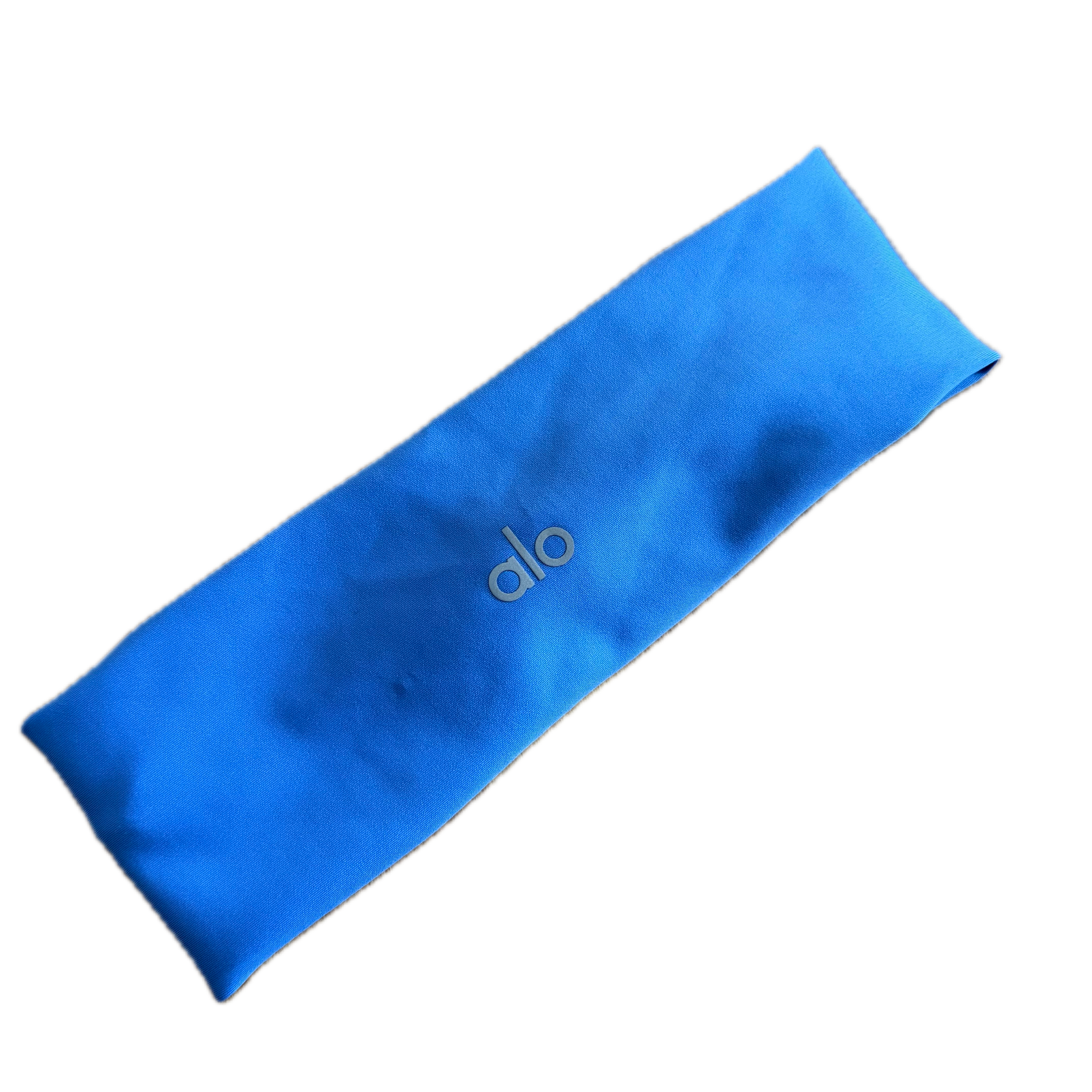Banda azul para el cabello