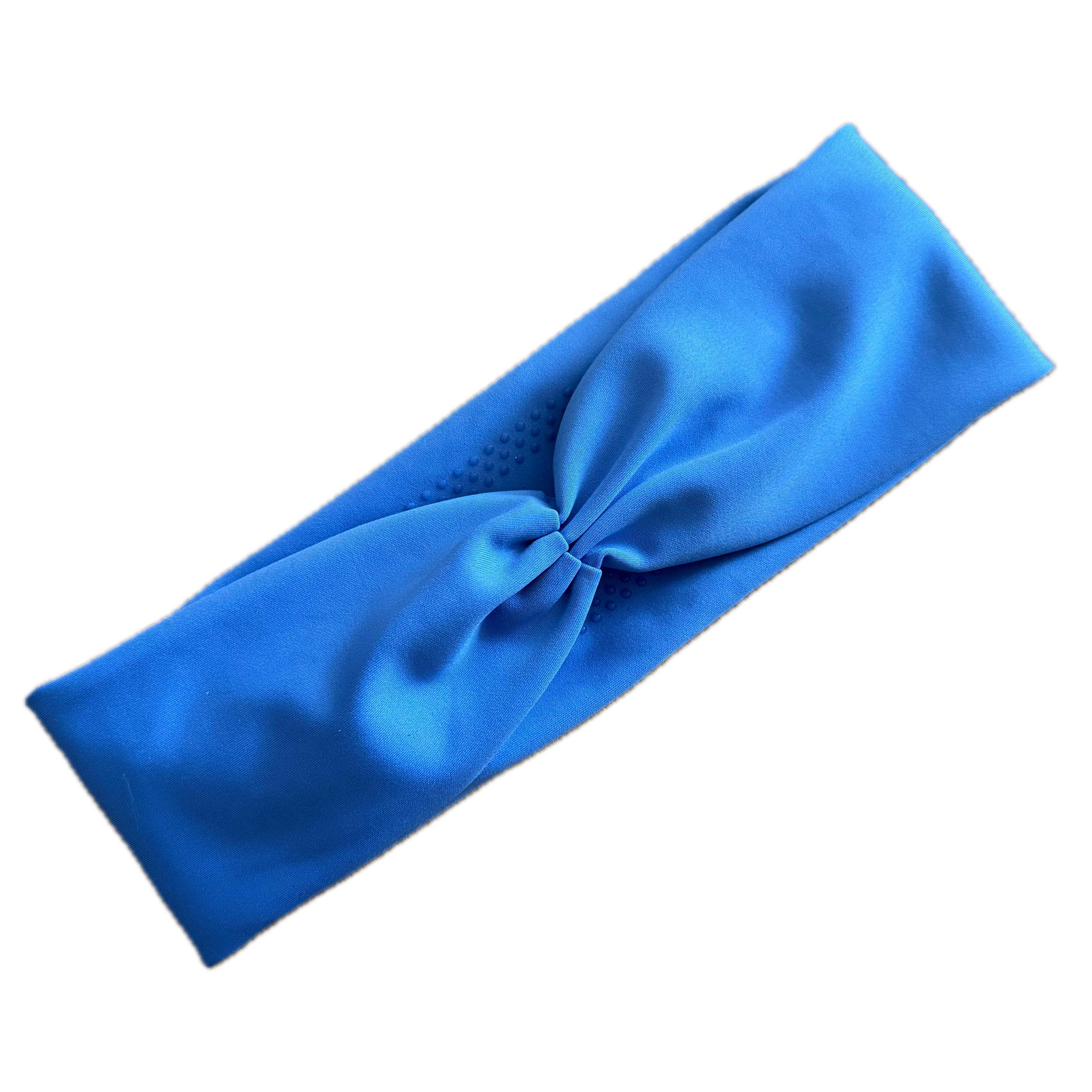 Banda azul para el cabello