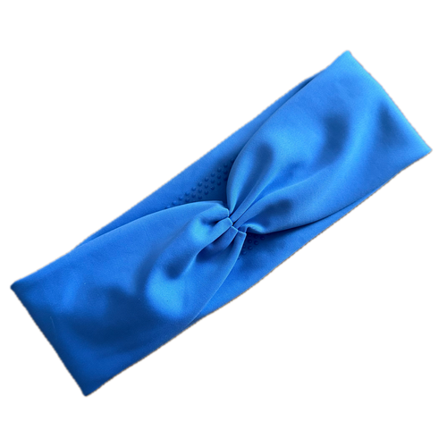 Banda azul para el cabello