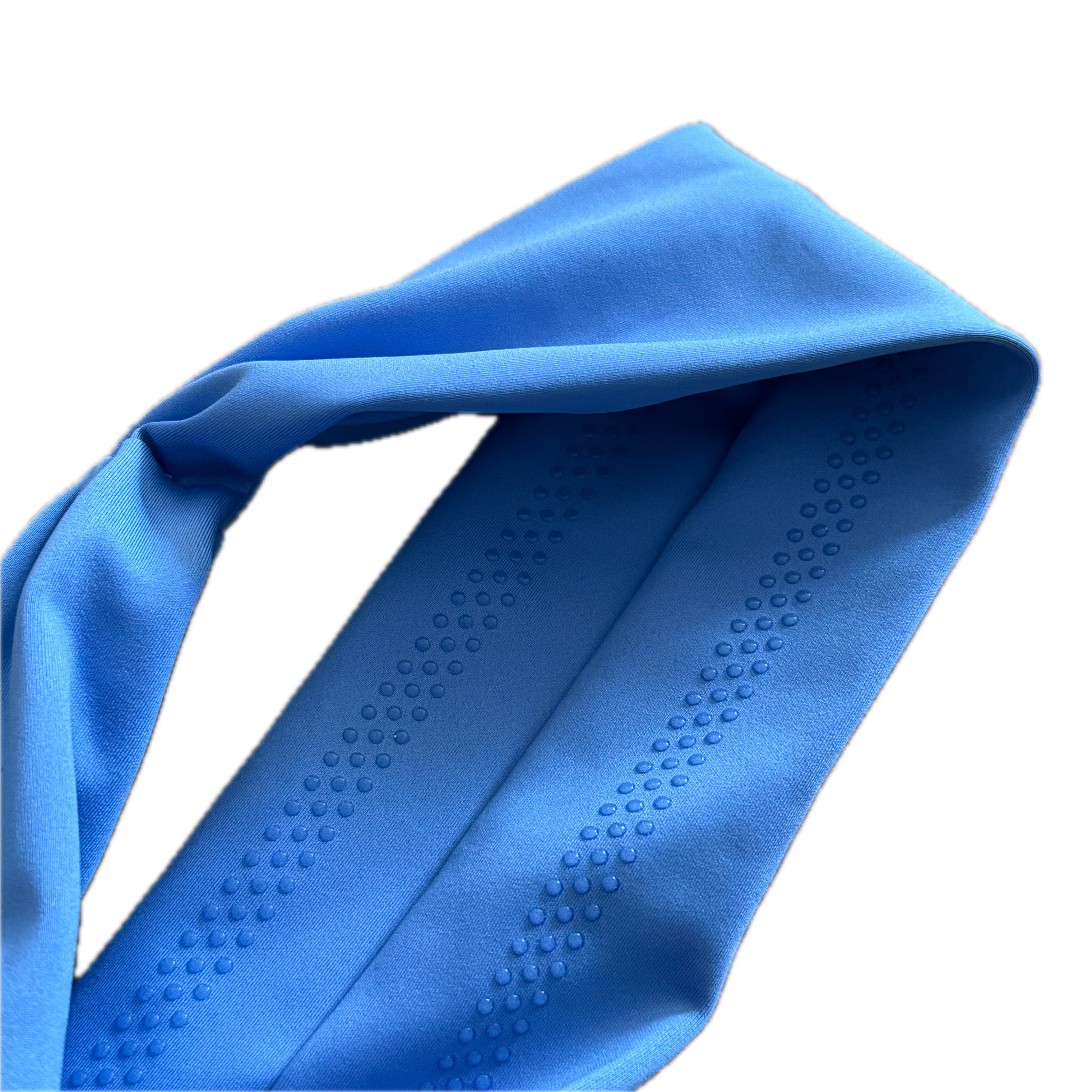 Banda azul para el cabello