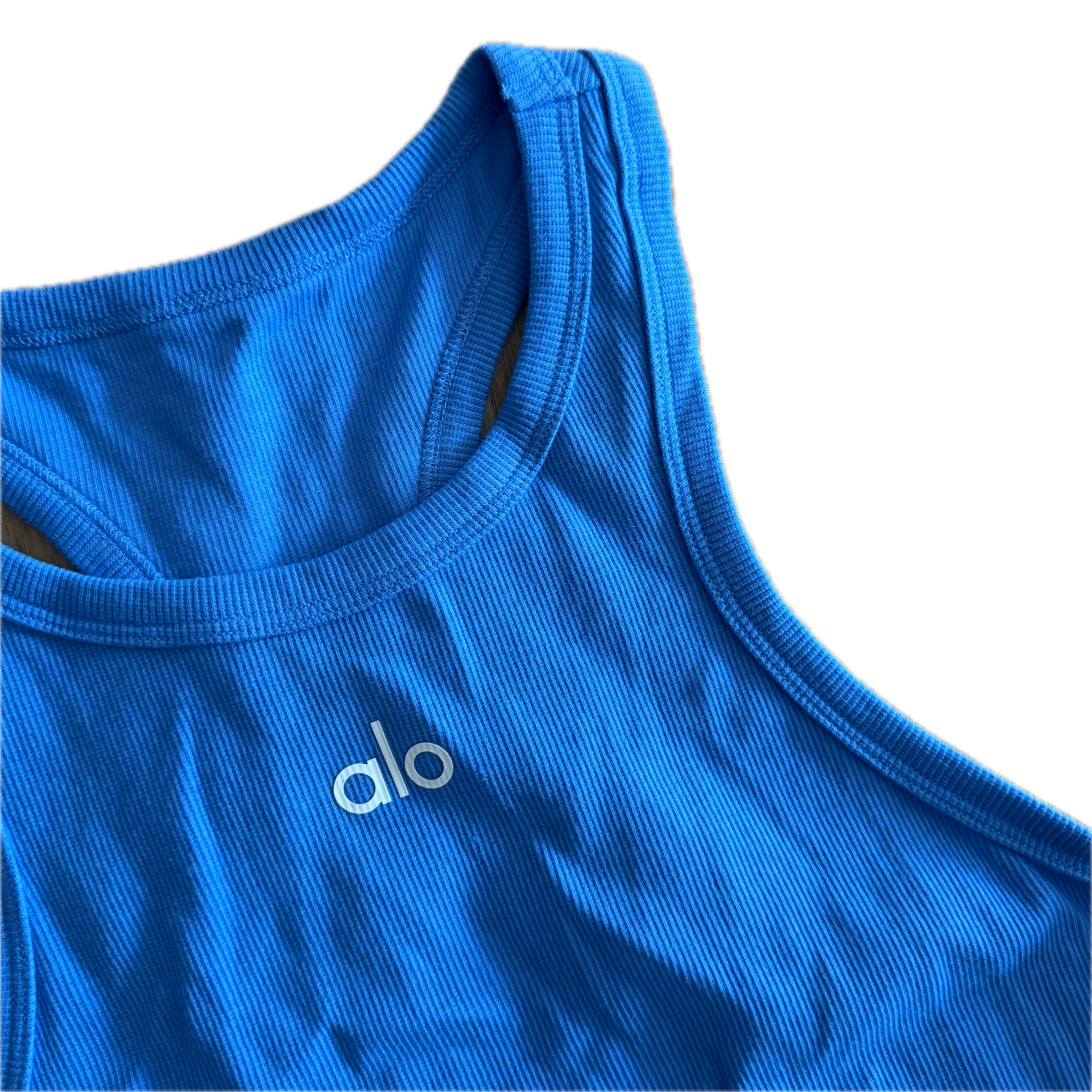 Crop top azul talla L