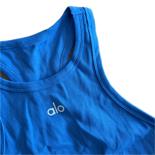 Crop top azul talla L