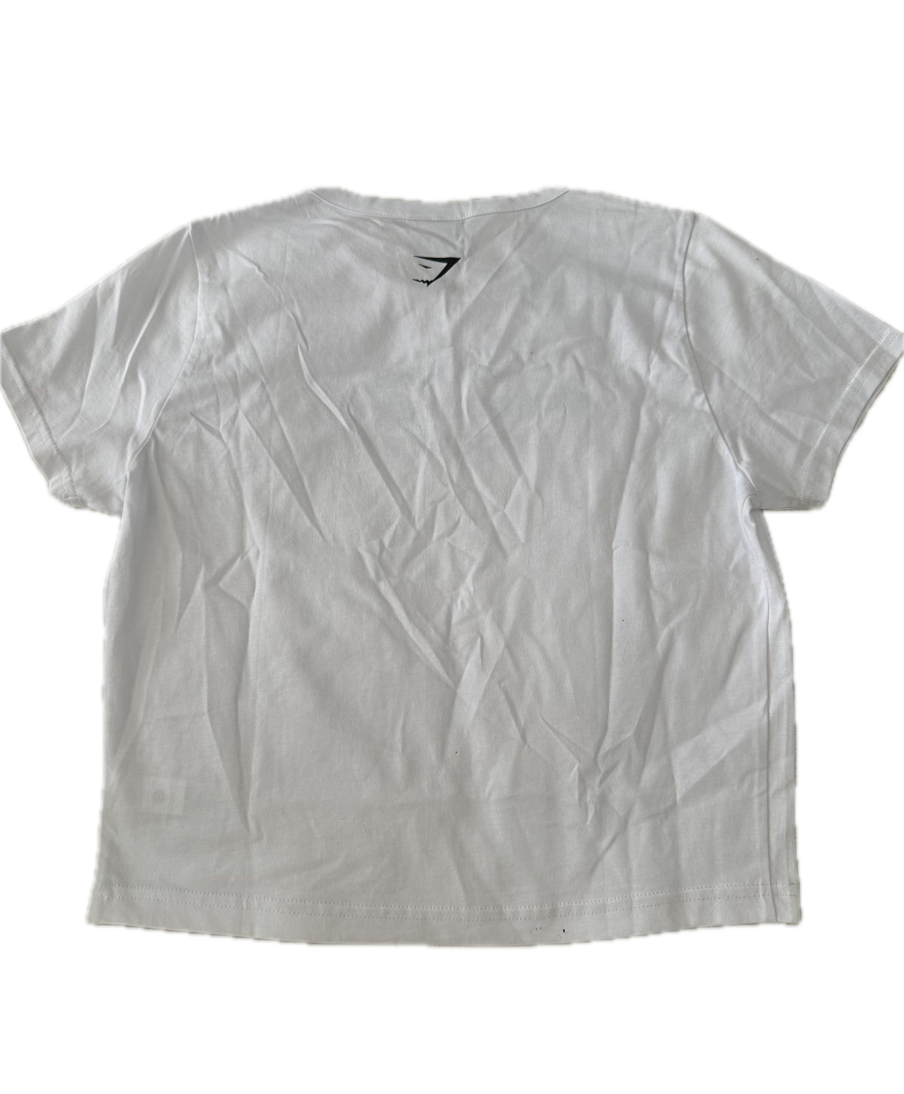 Playera GYMSHARK talla M blanca