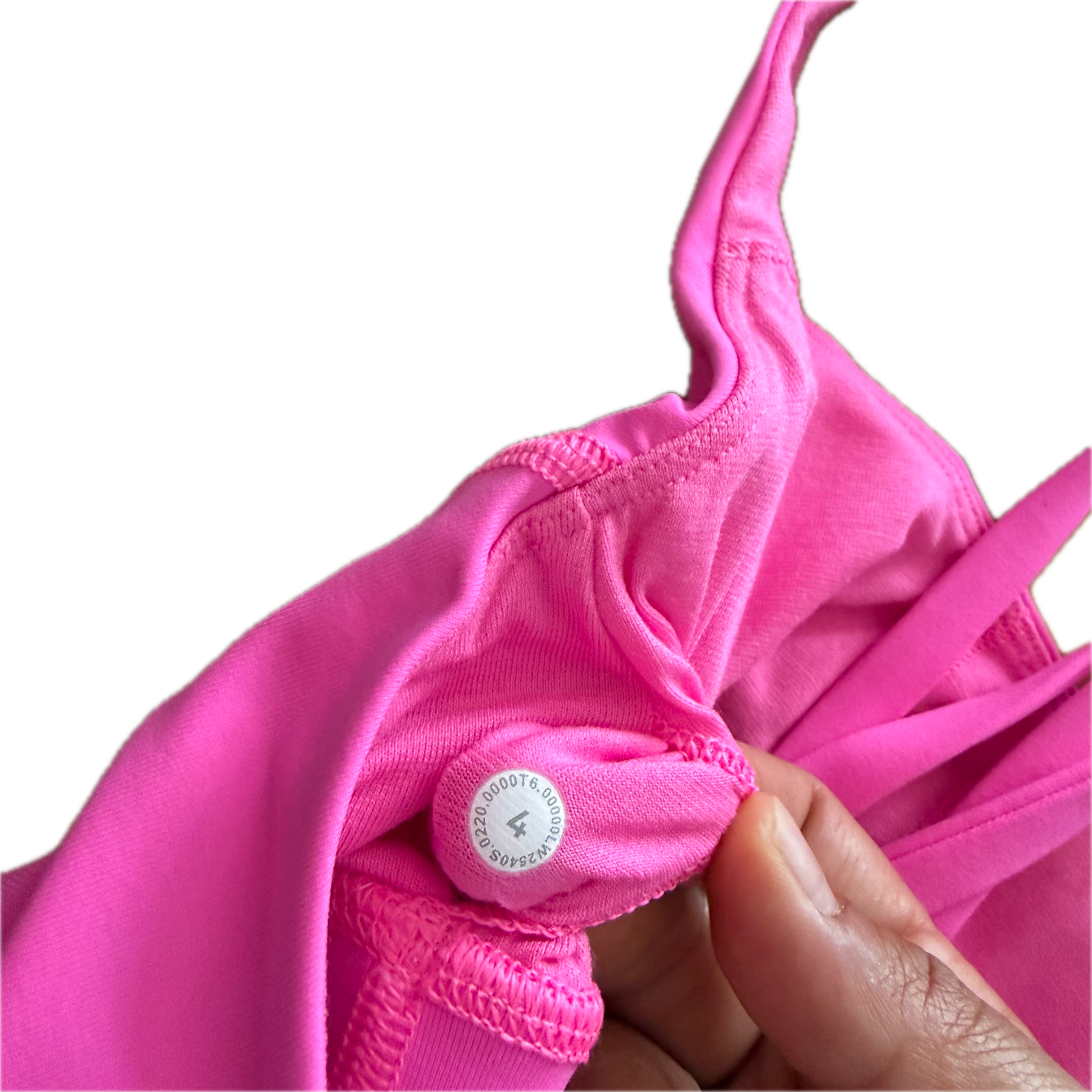 Top talla 4 rosa fosfo