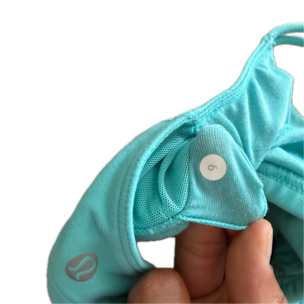 Top talla 6 azul aqua soporte bajo