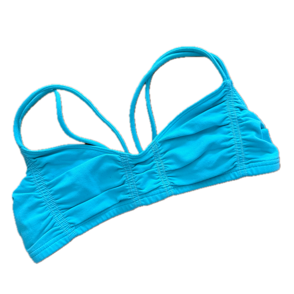 Top talla 6 azul aqua soporte bajo