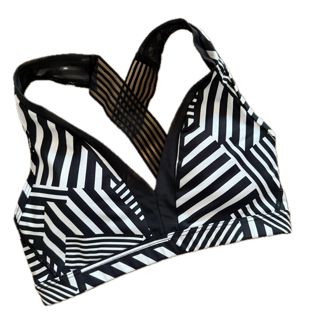 Top talla XS rayas negro y blanco