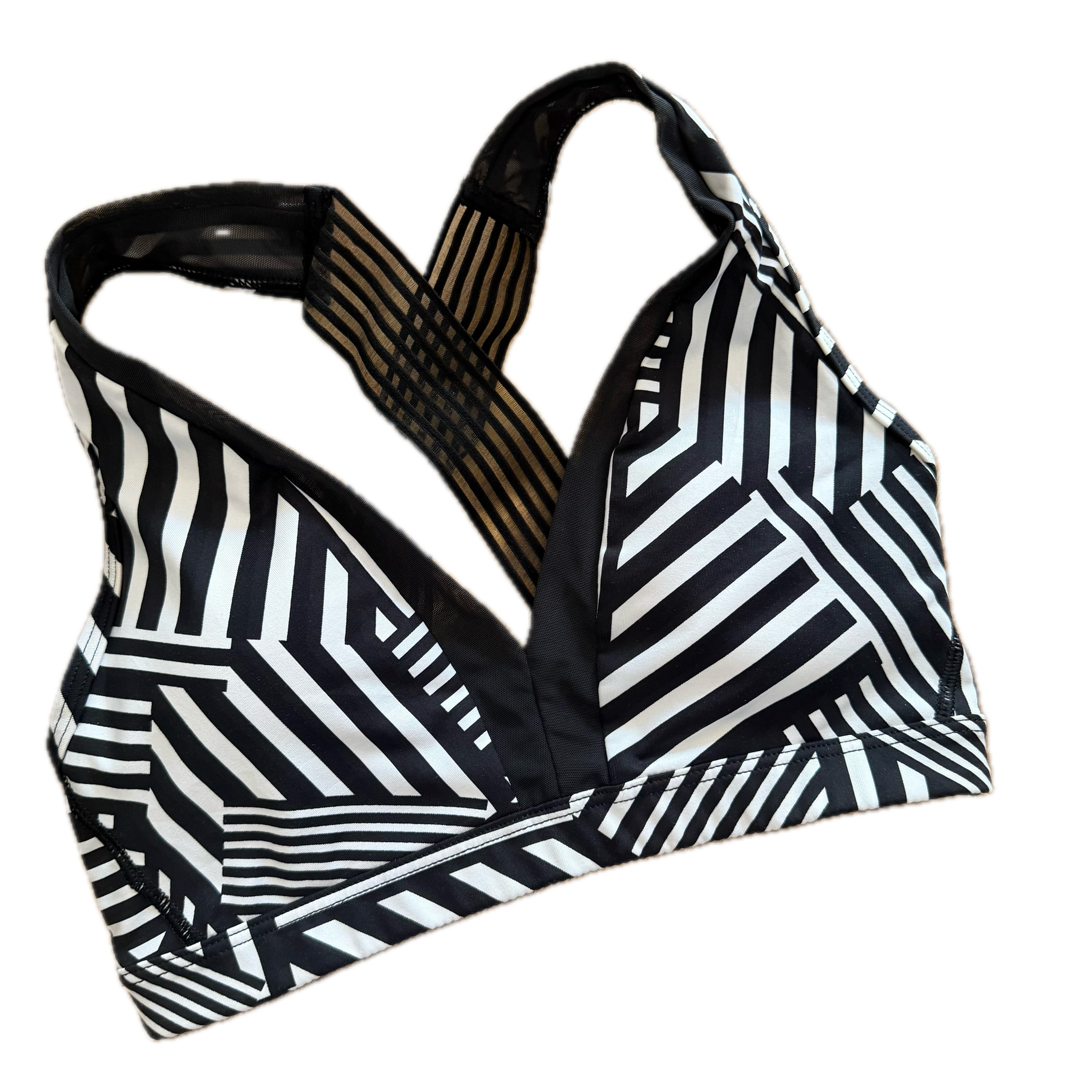 Top talla XS rayas negro y blanco