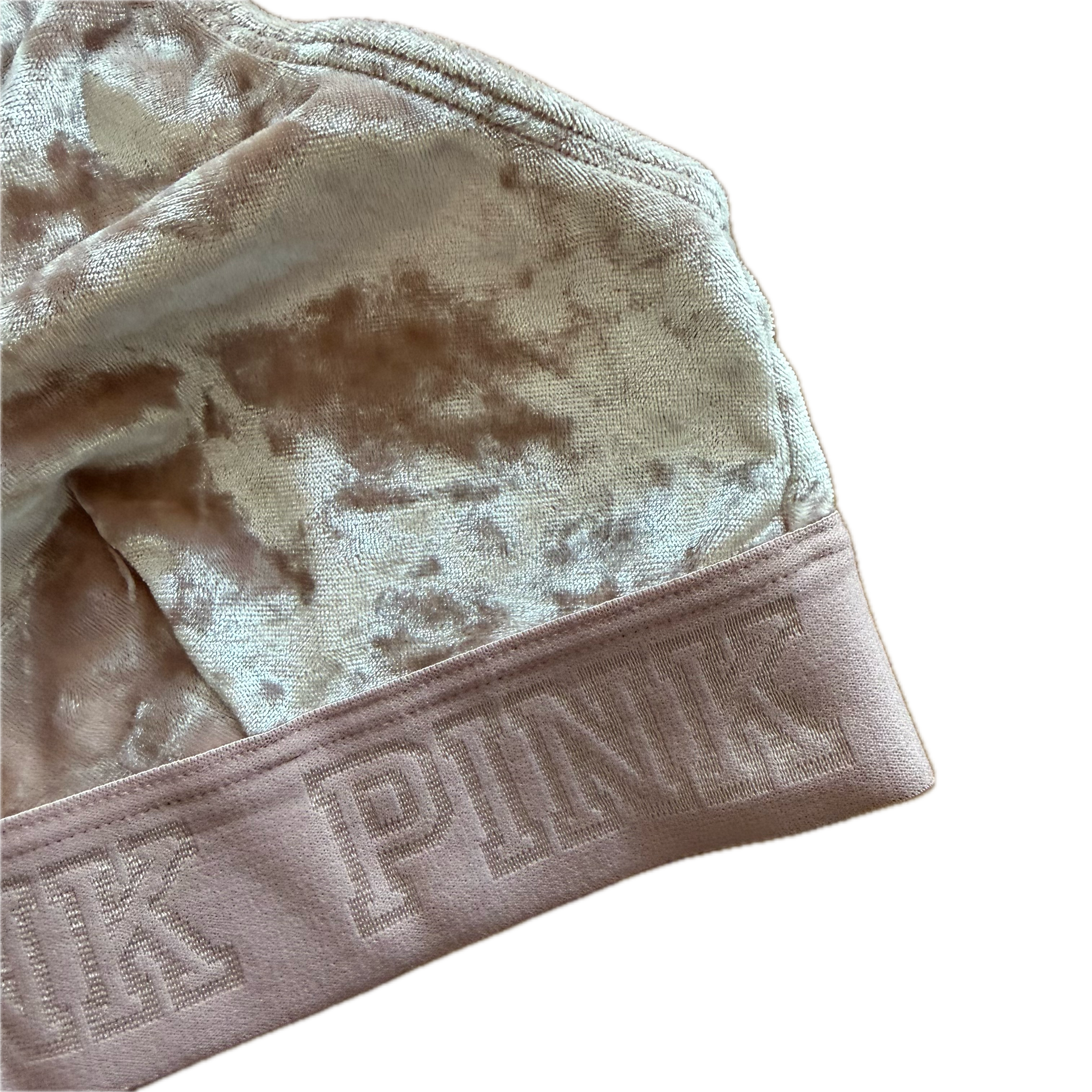 Top talla XS rosa velvet soporte bajo
