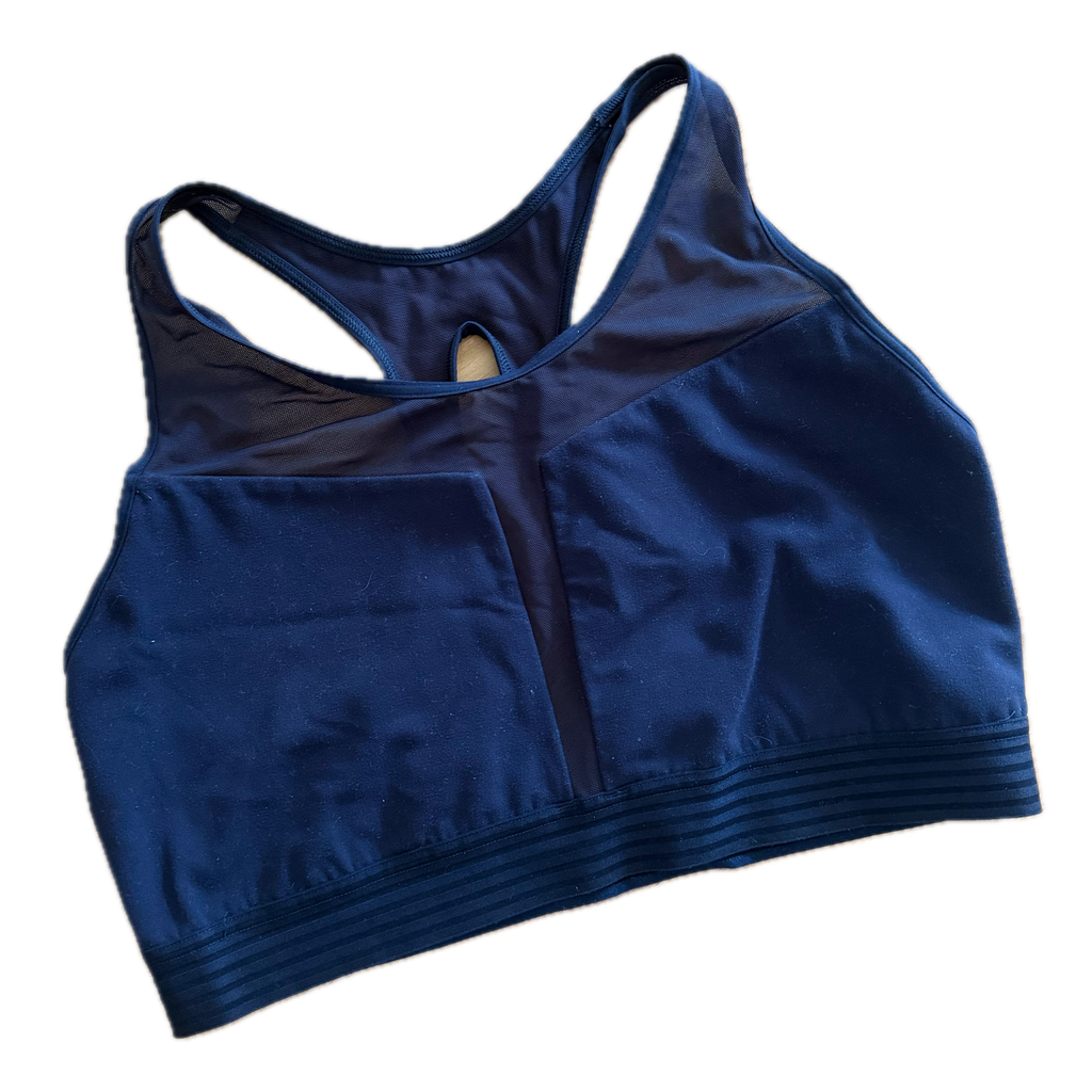 Top talla M azul navy soporte medio