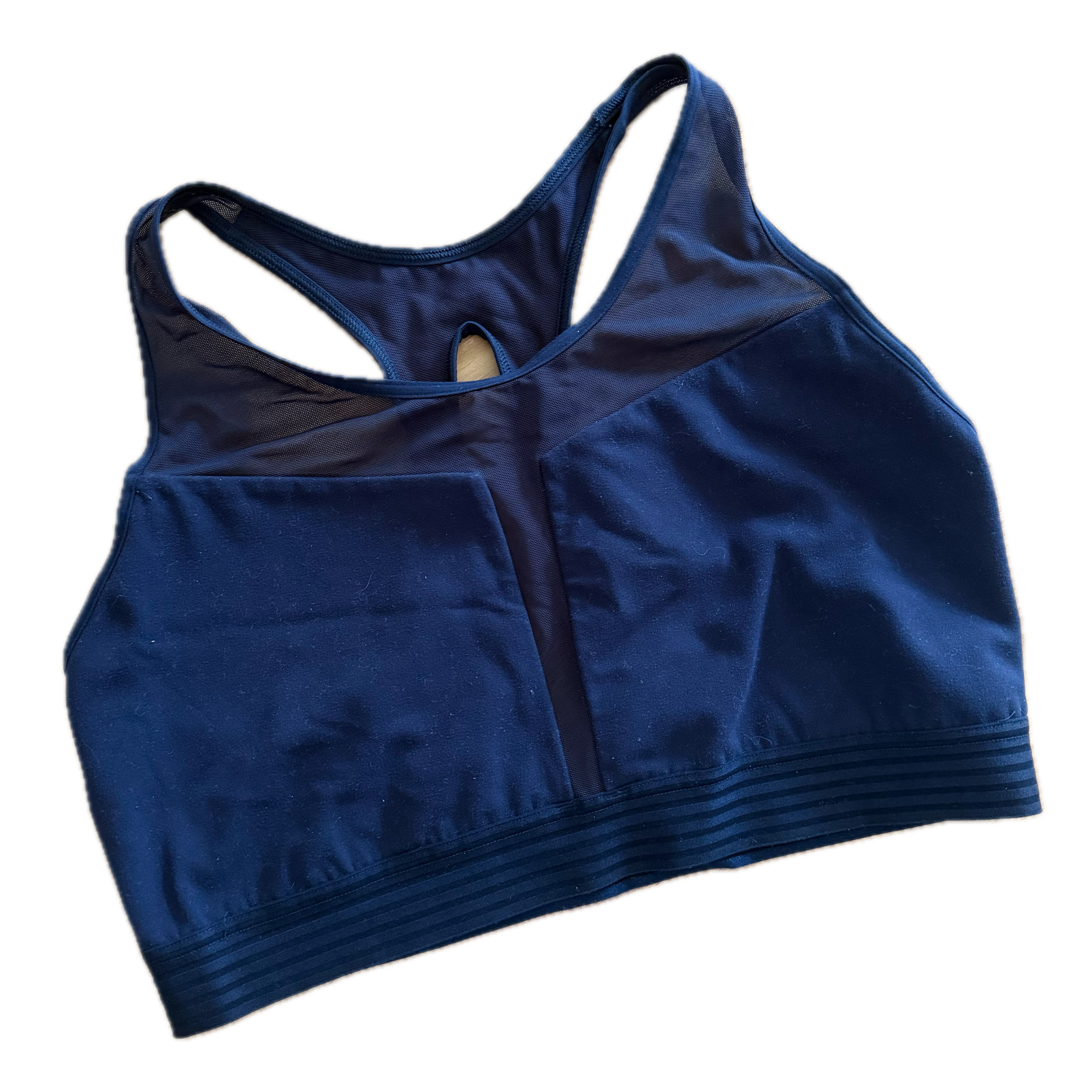 Top talla M azul navy soporte medio