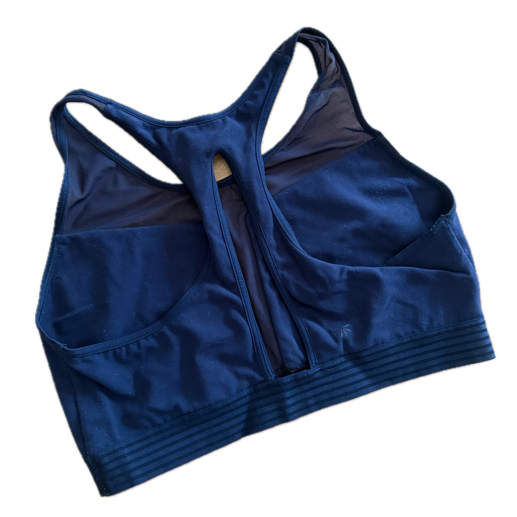 Top talla M azul navy soporte medio