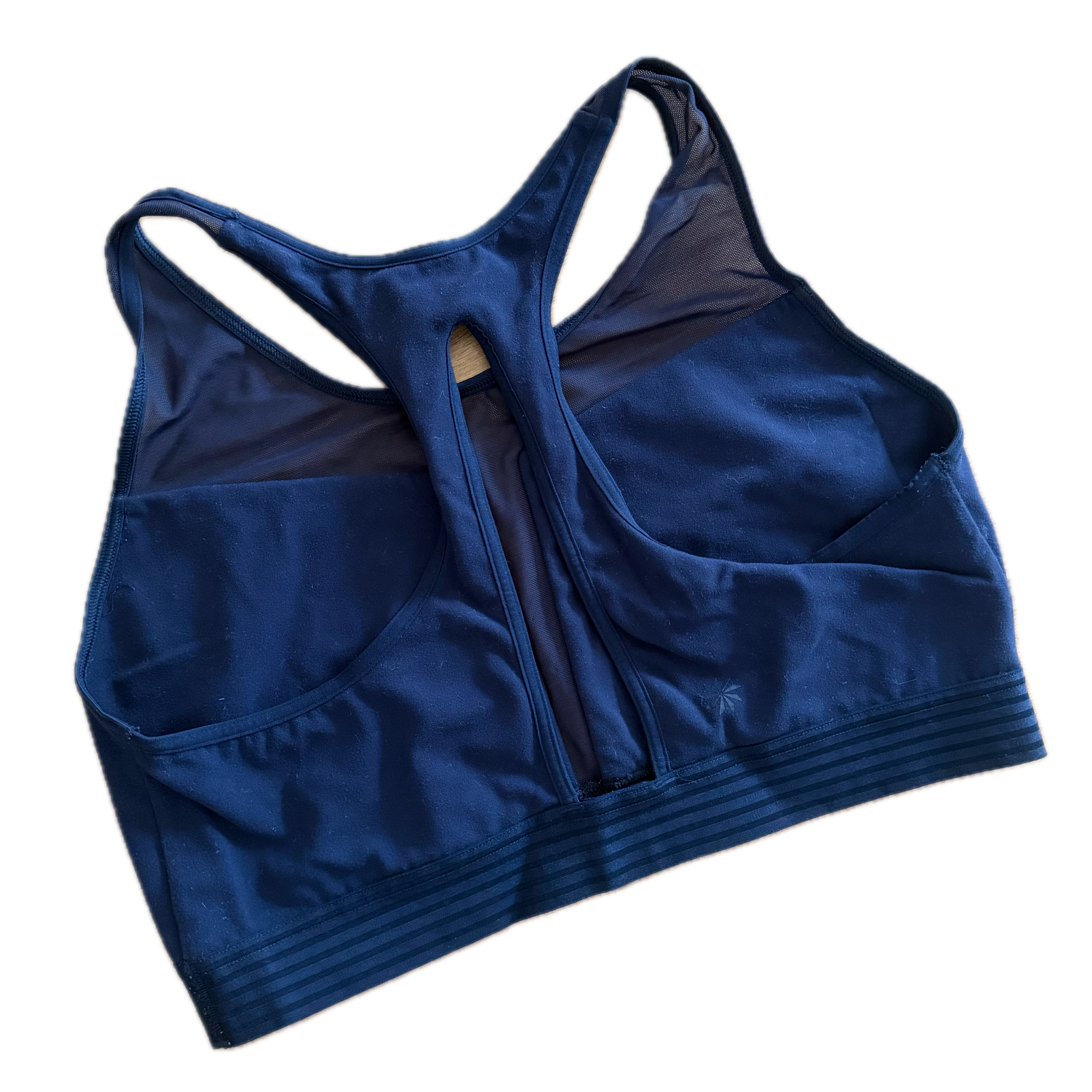 Top talla M azul navy soporte medio