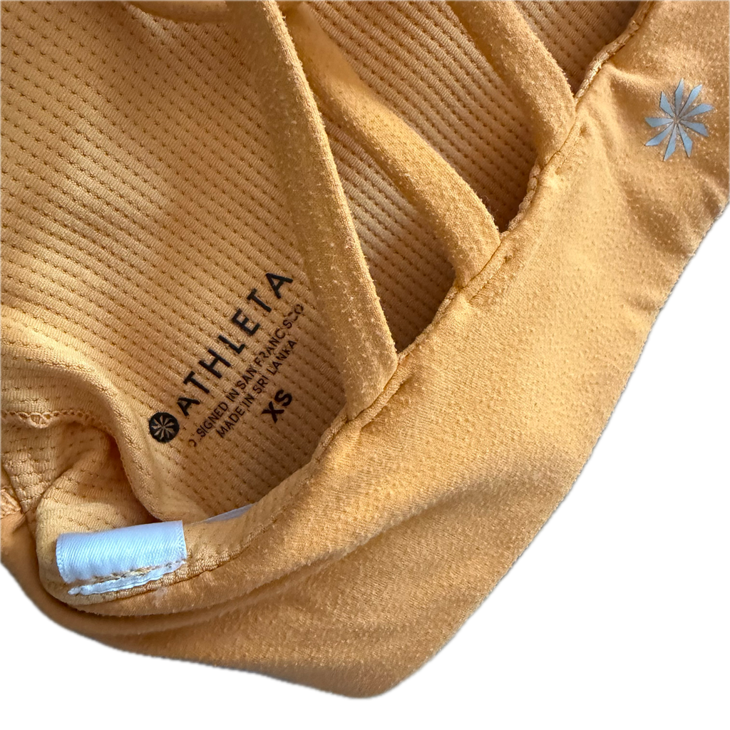 Top talla XS naranja soporte bajo