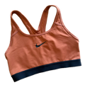 Top talla S naranja ladrillo soporte medio