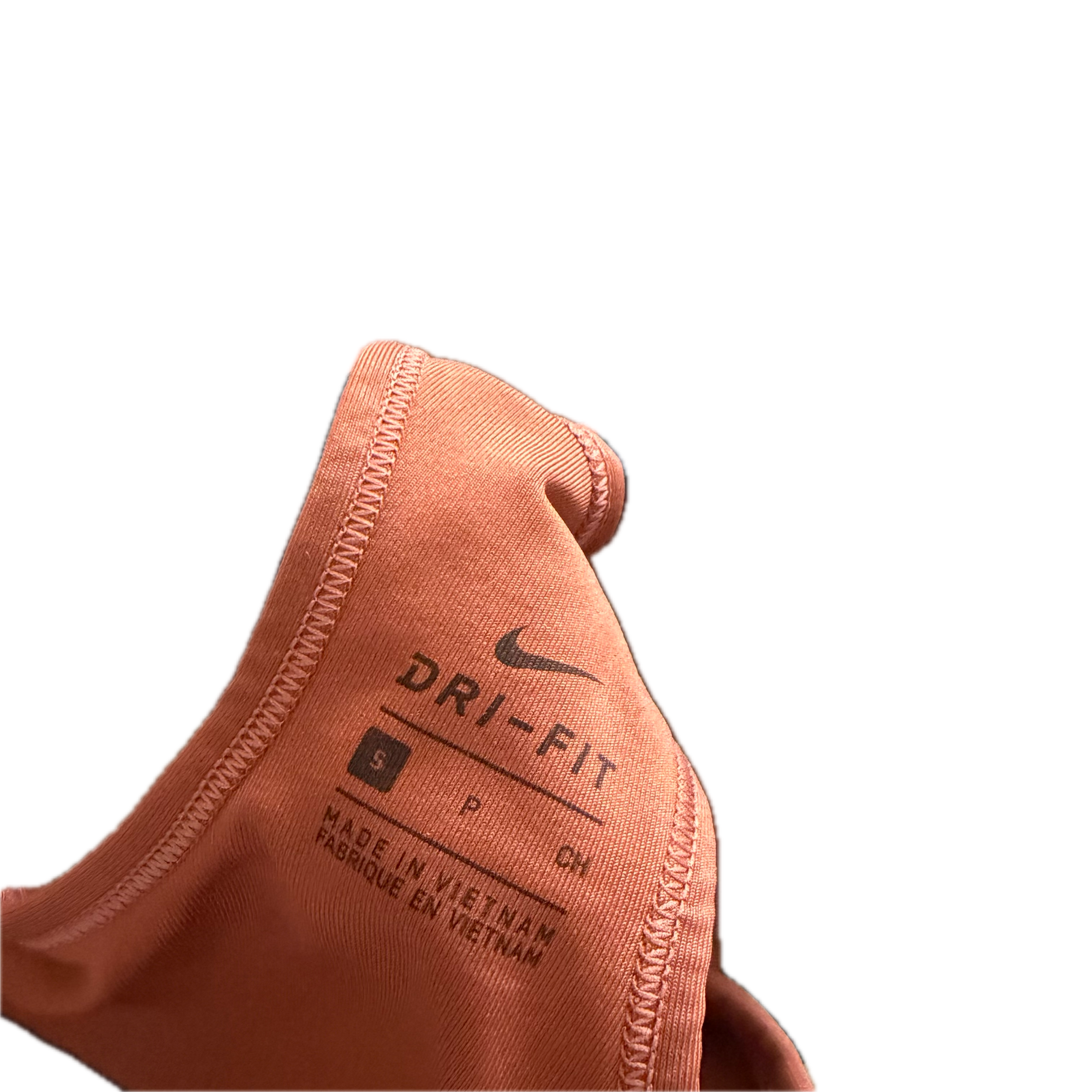 Top talla S naranja ladrillo soporte medio