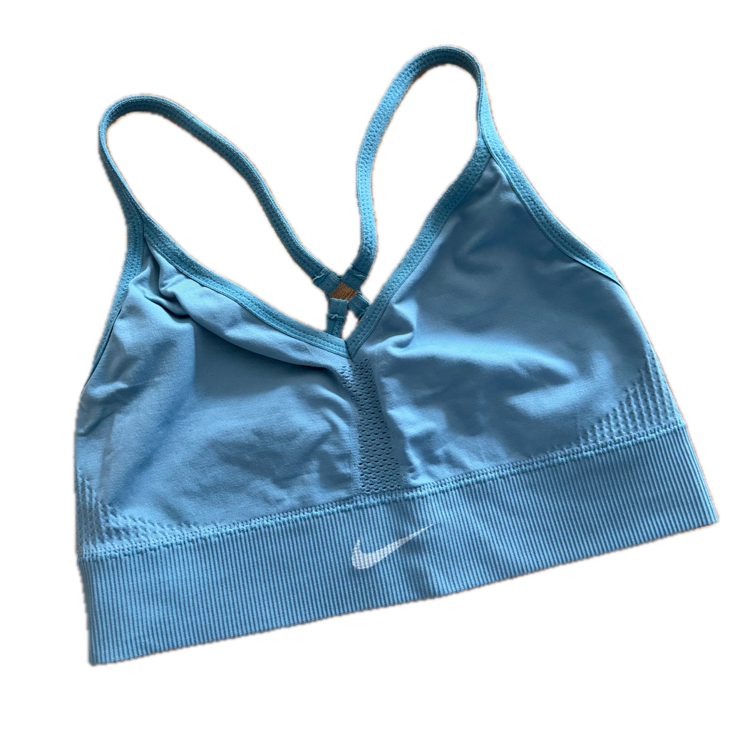 Top talla S azul soporte bajo