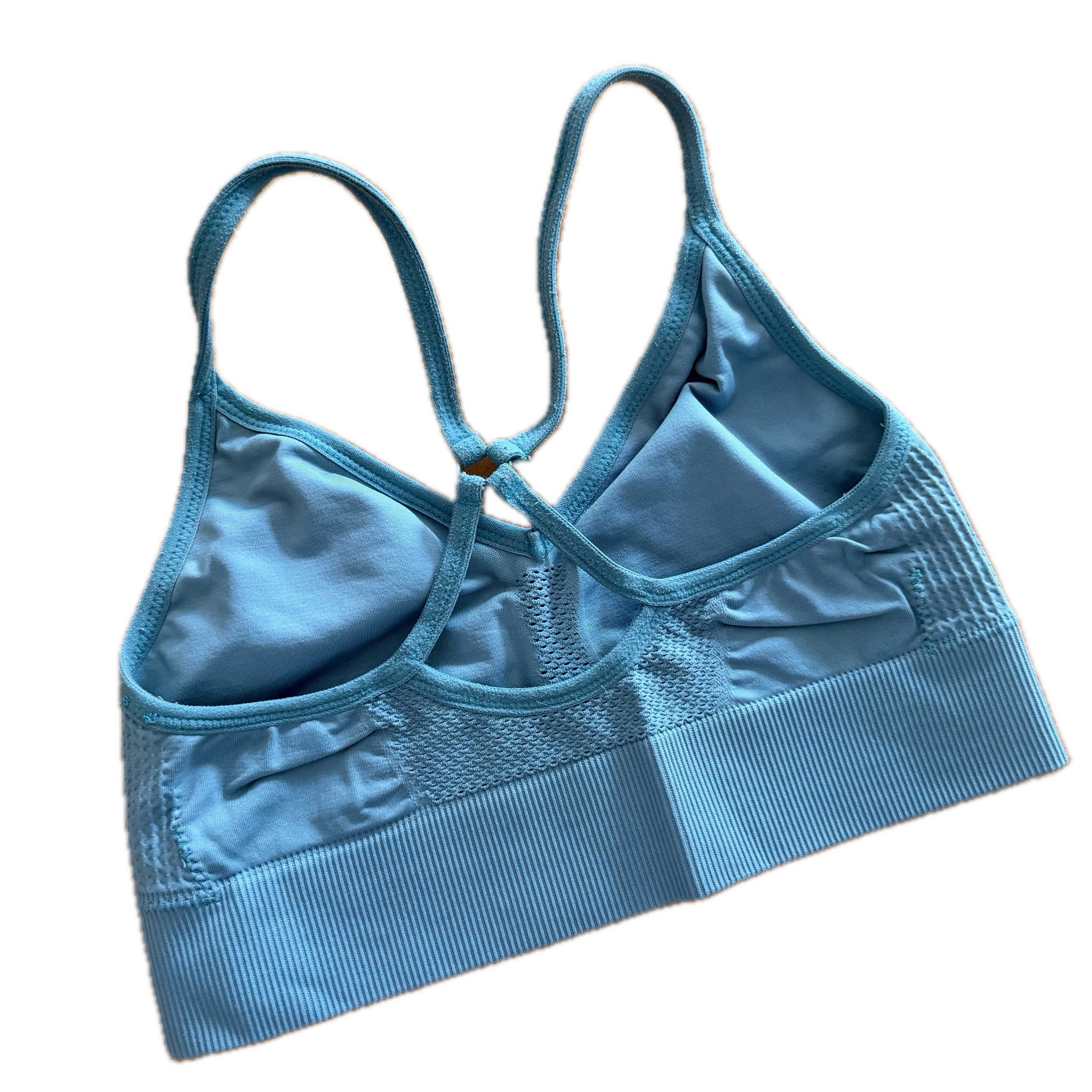 Top talla S azul soporte bajo