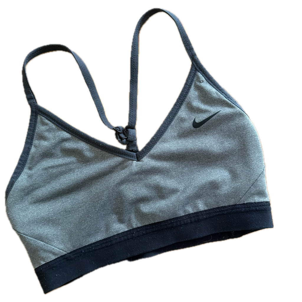Top talla S gris soporte bajo