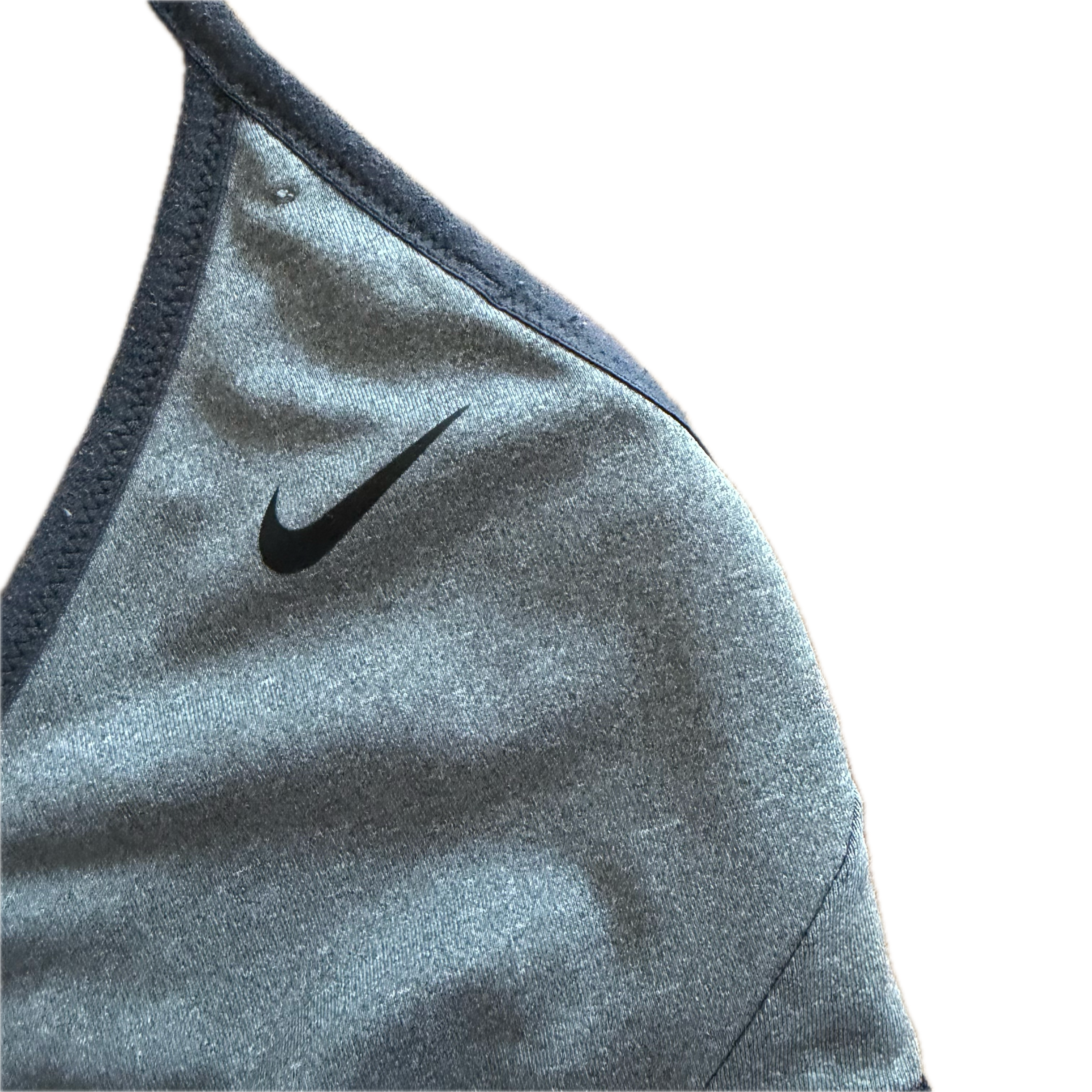 Top talla S gris soporte bajo