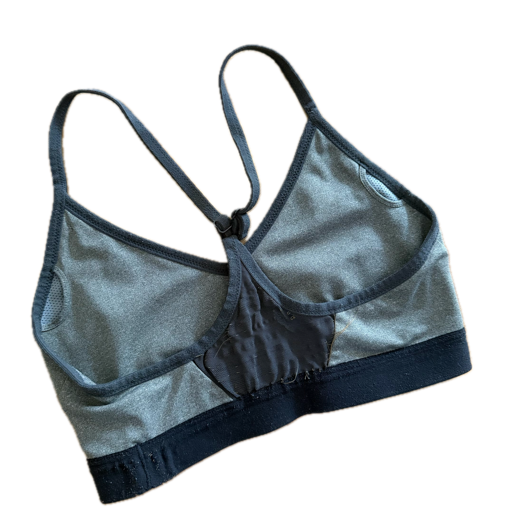 Top talla S gris soporte bajo