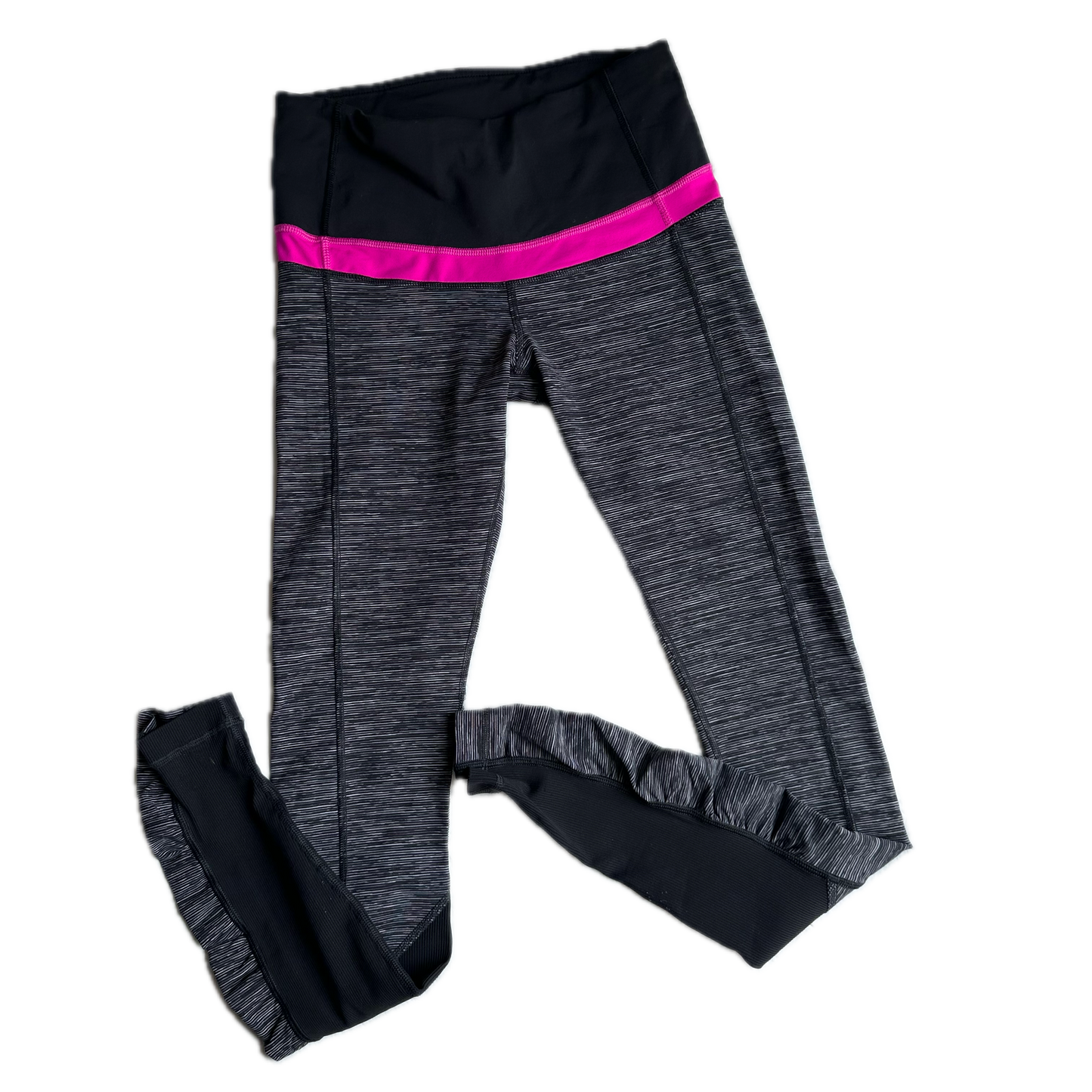 Legging 4 gris holanes en pantorrilla