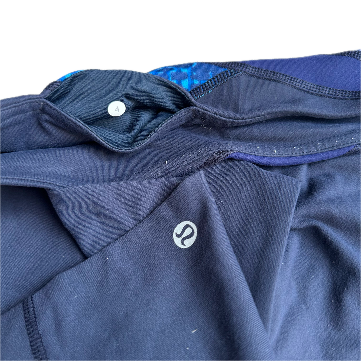 Legging 4 azul marino pretina