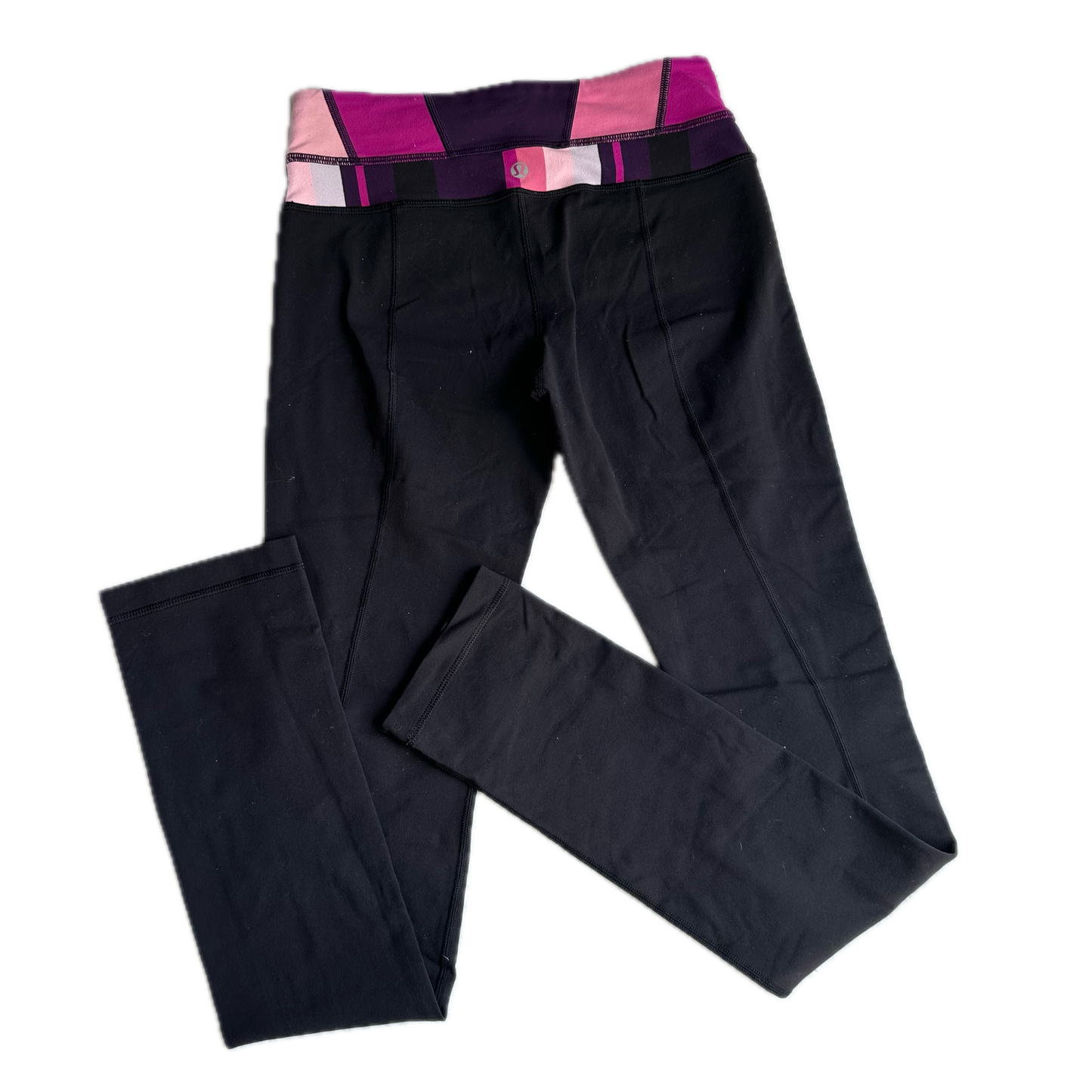 Legging 4 negro pretina rosas