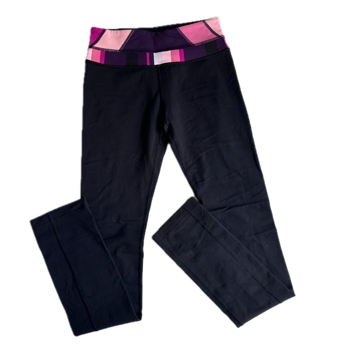 Legging 4 negro pretina rosas