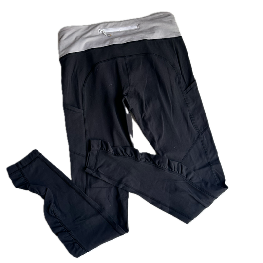 Legging 6 negro holán en pantorrillas