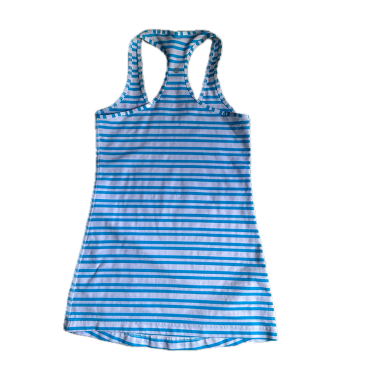 Tank 6 rayas blancas y azules