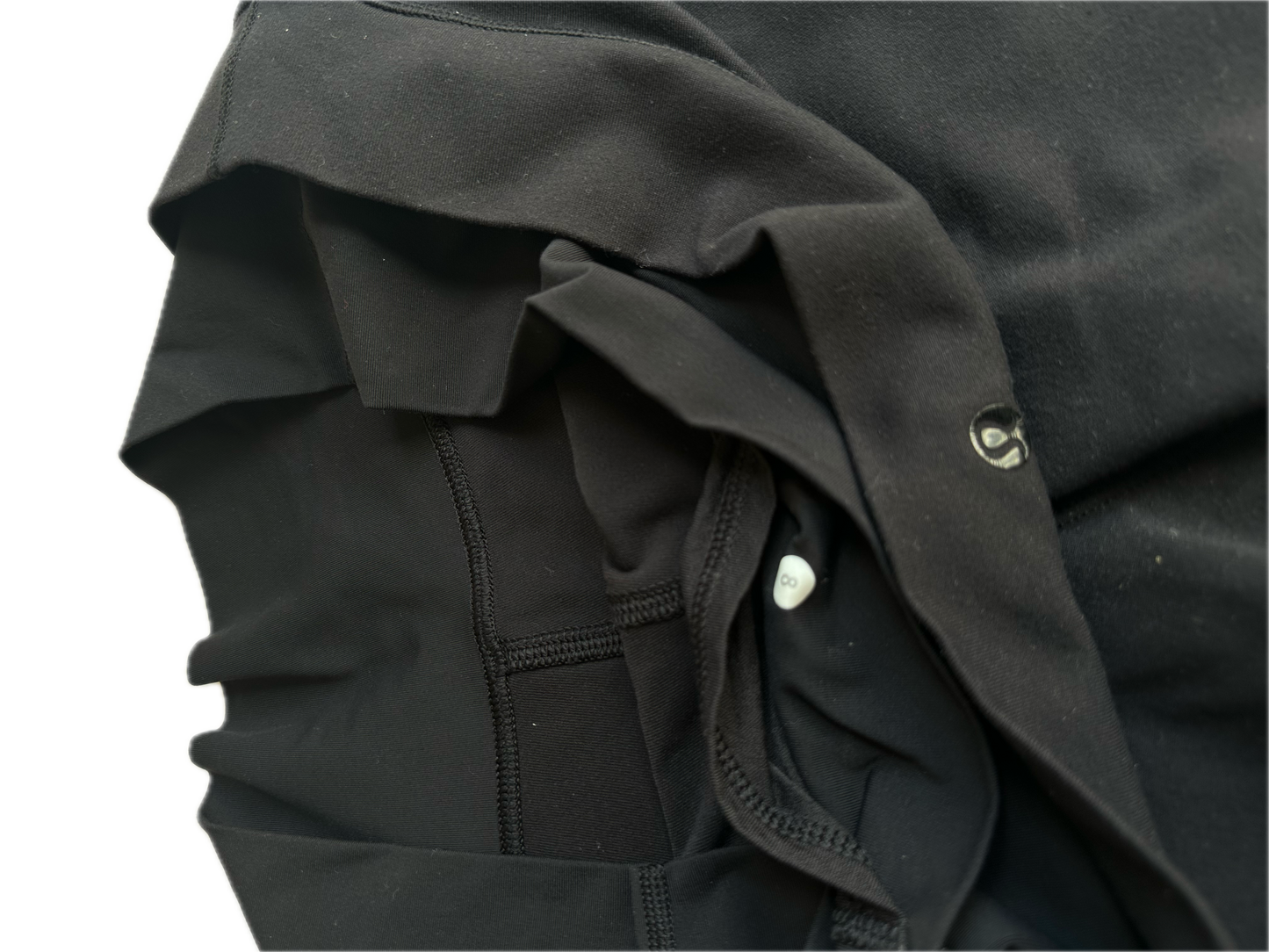 Legging 8 negro doble pretina