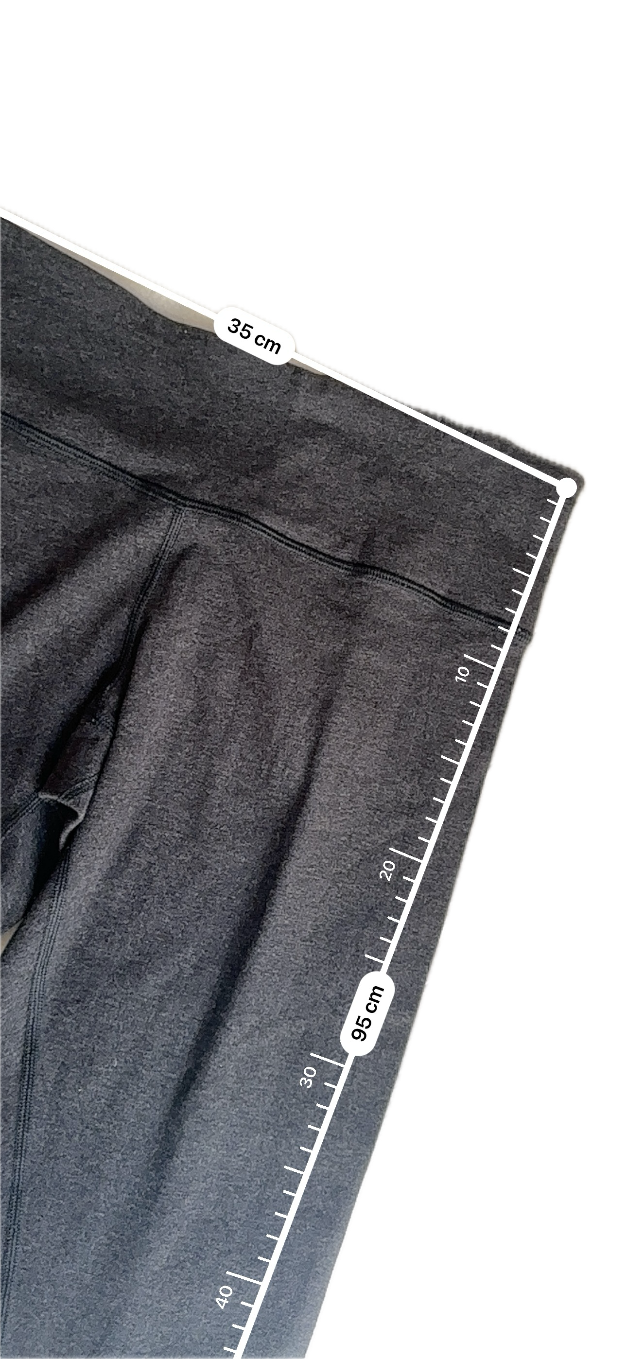 Legging Lululemon talla M  gris oscuro con calentadores