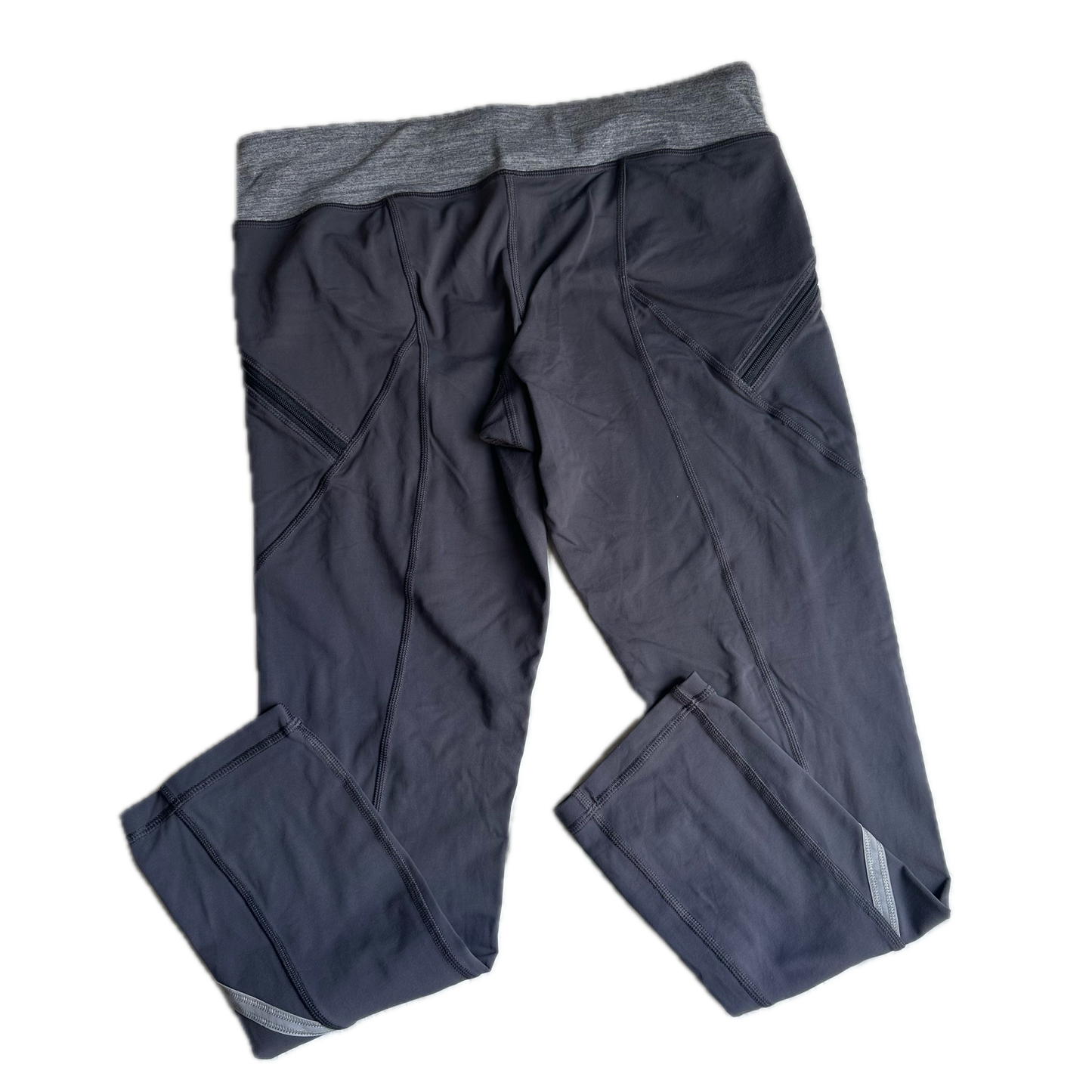 Legging 8 negro pretina gris