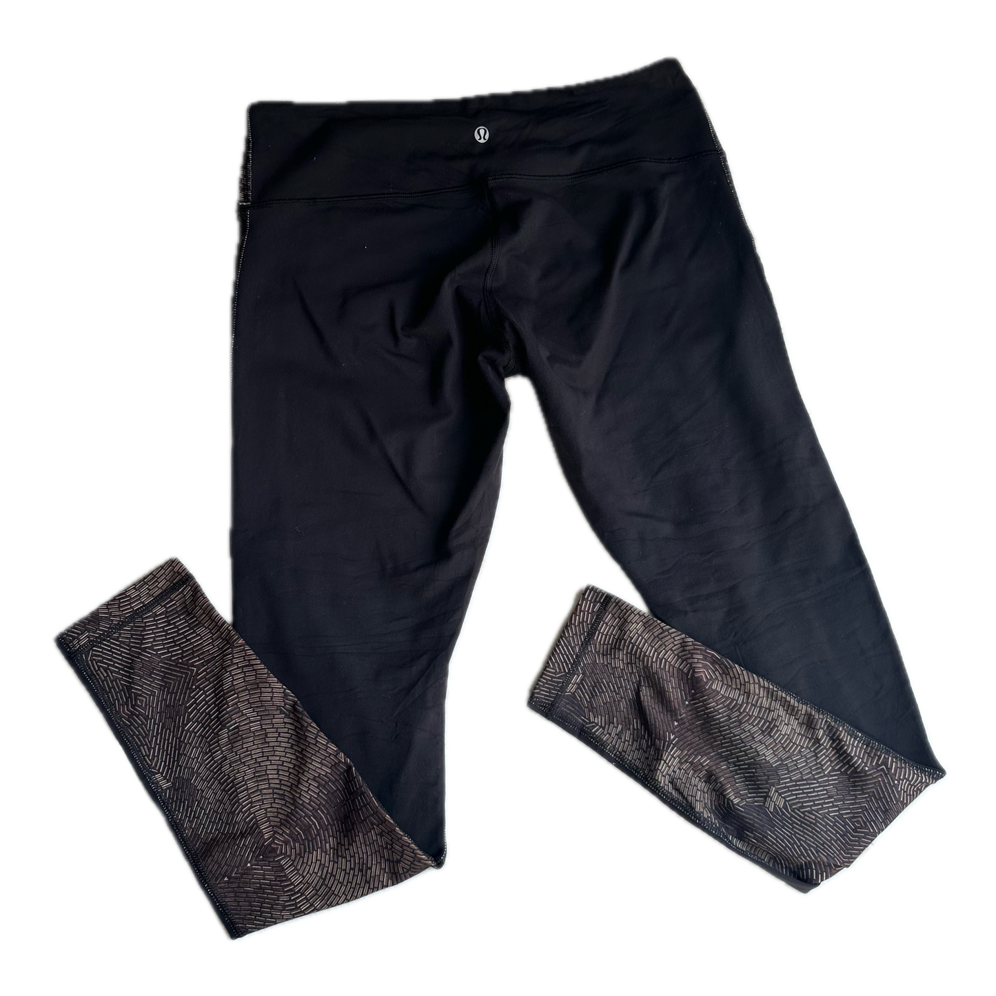 Legging 10 negro con print café