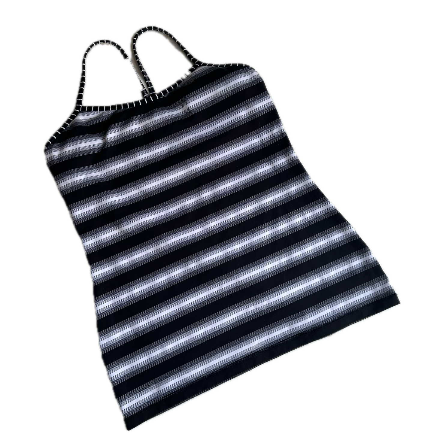 Tank top 12 negro con blanco