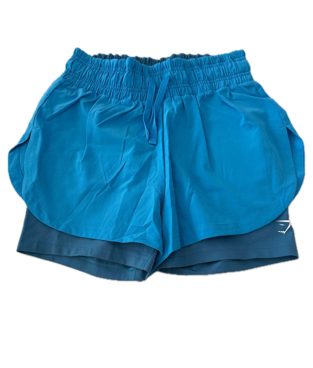 Short talla XS azul con licra interior