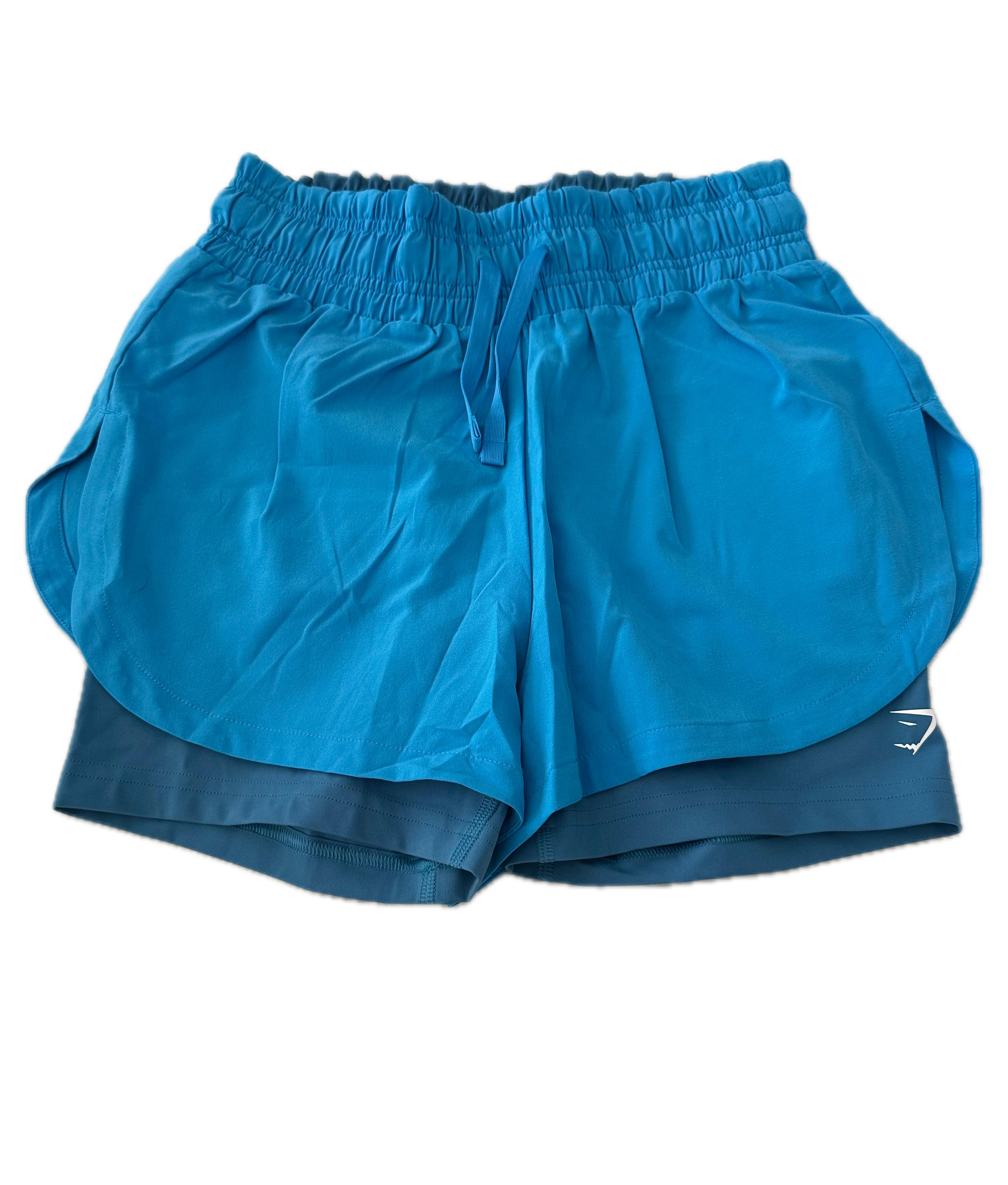 Short talla XS azul con licra interior