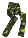 Legging talla XS largo amarillo con estampado