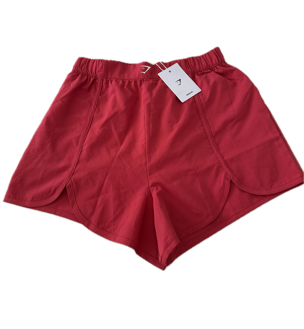 Short talla S rojo liso