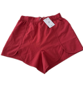 Short talla S rojo liso