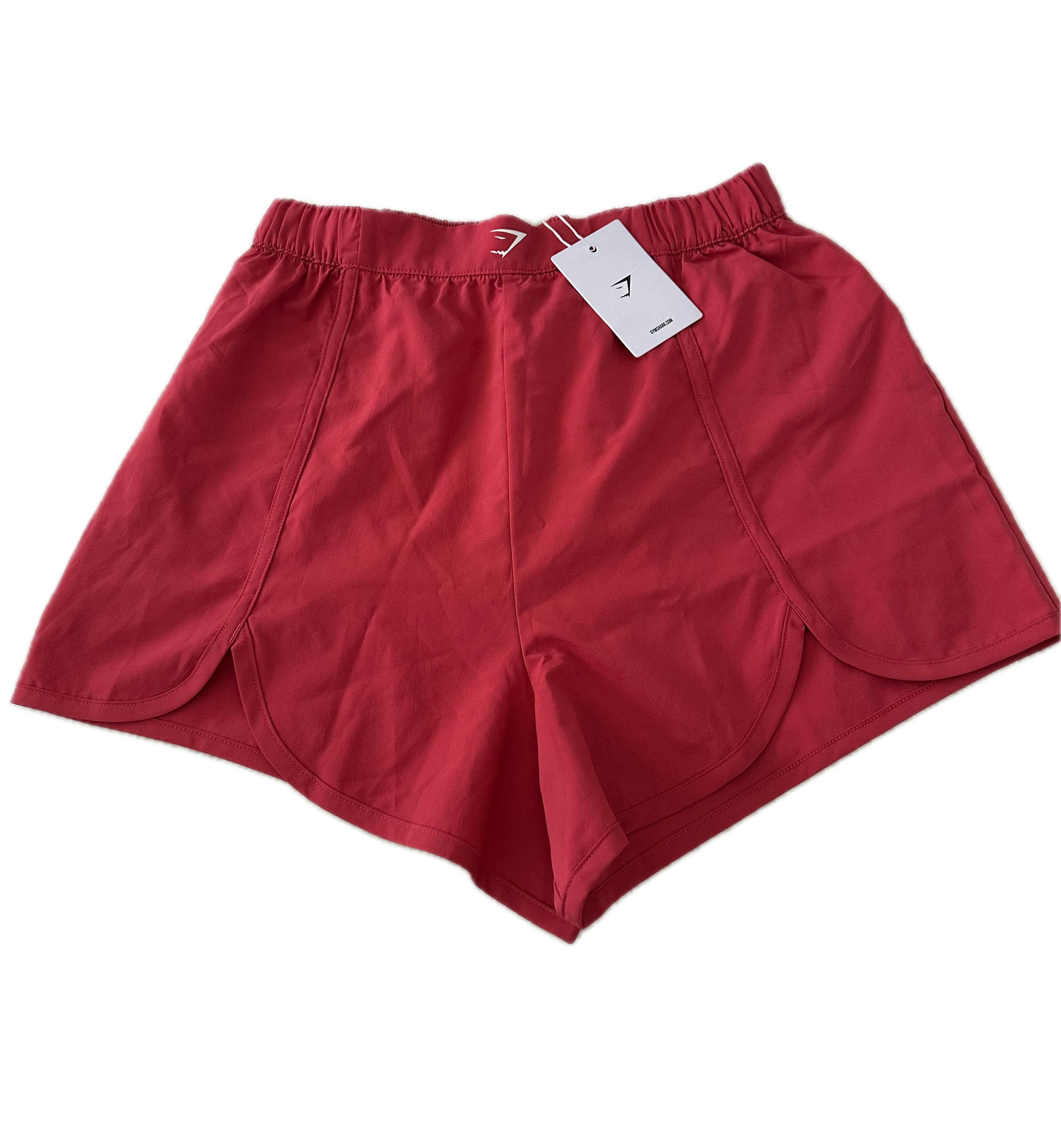 Short talla S rojo liso