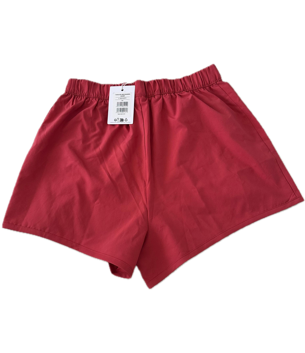 Short talla S rojo liso