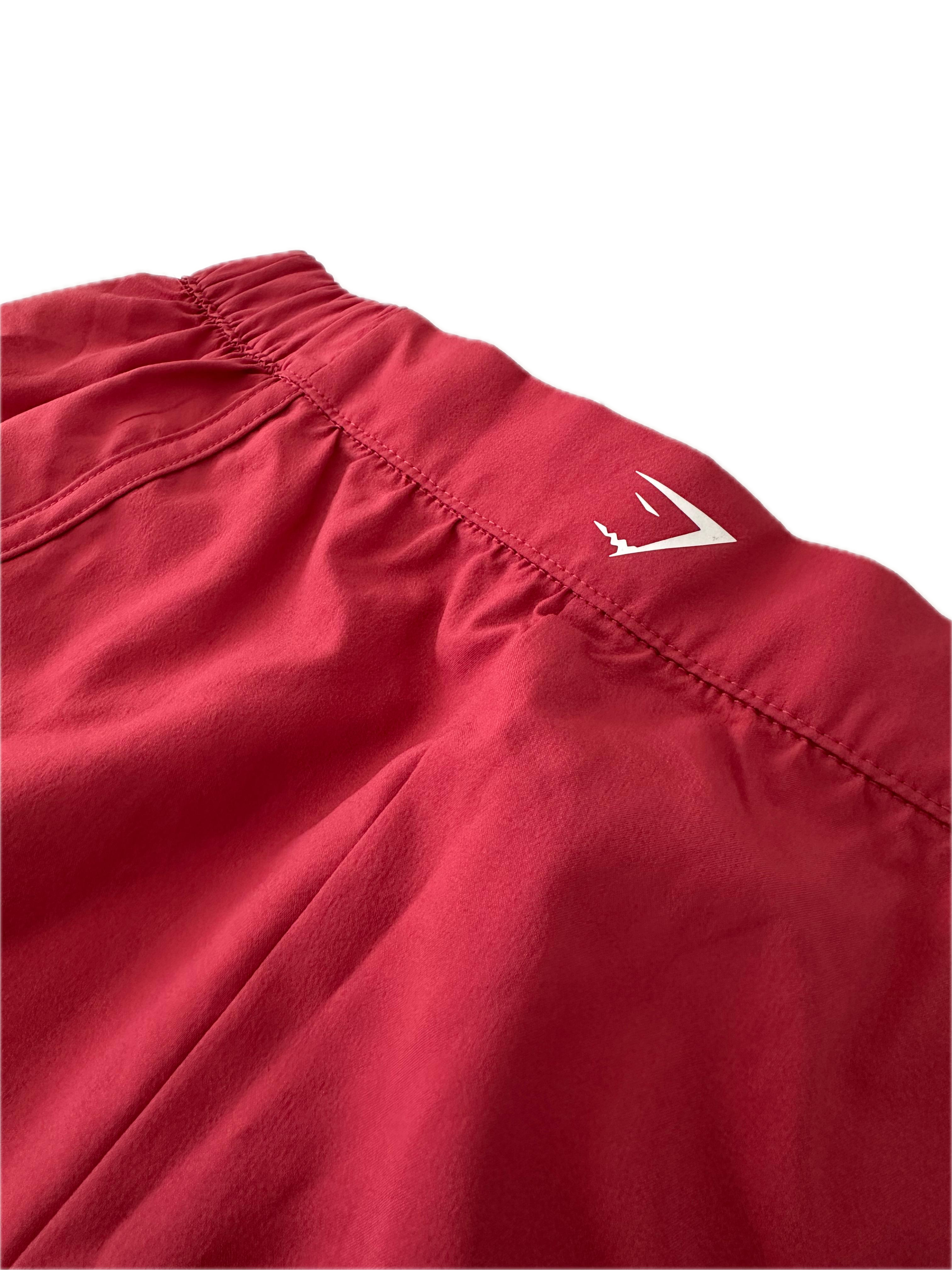 Short talla S rojo liso