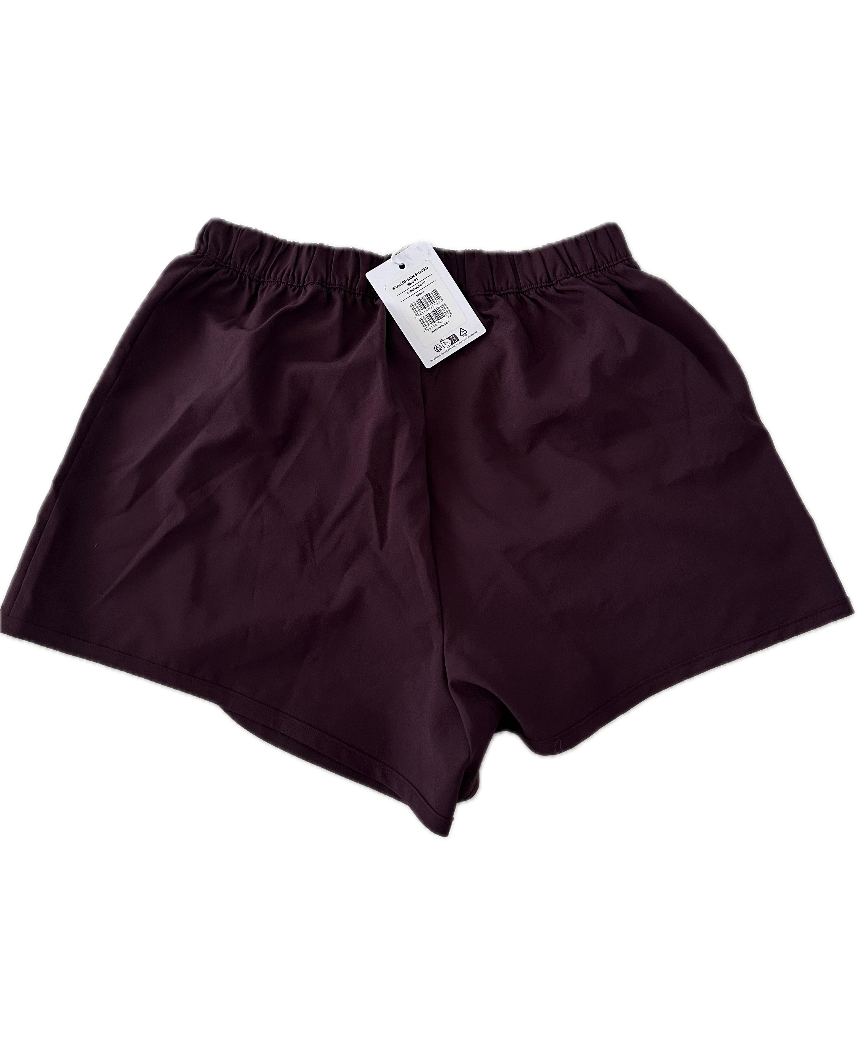Short talla S vino obscuro