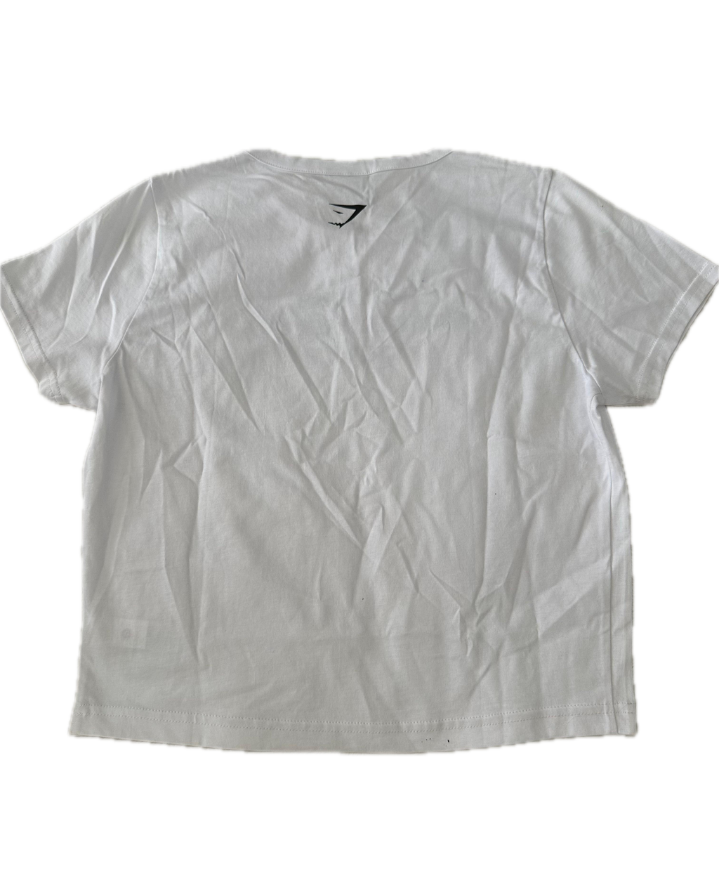 Playera talla M blanca con letras CHAMP
