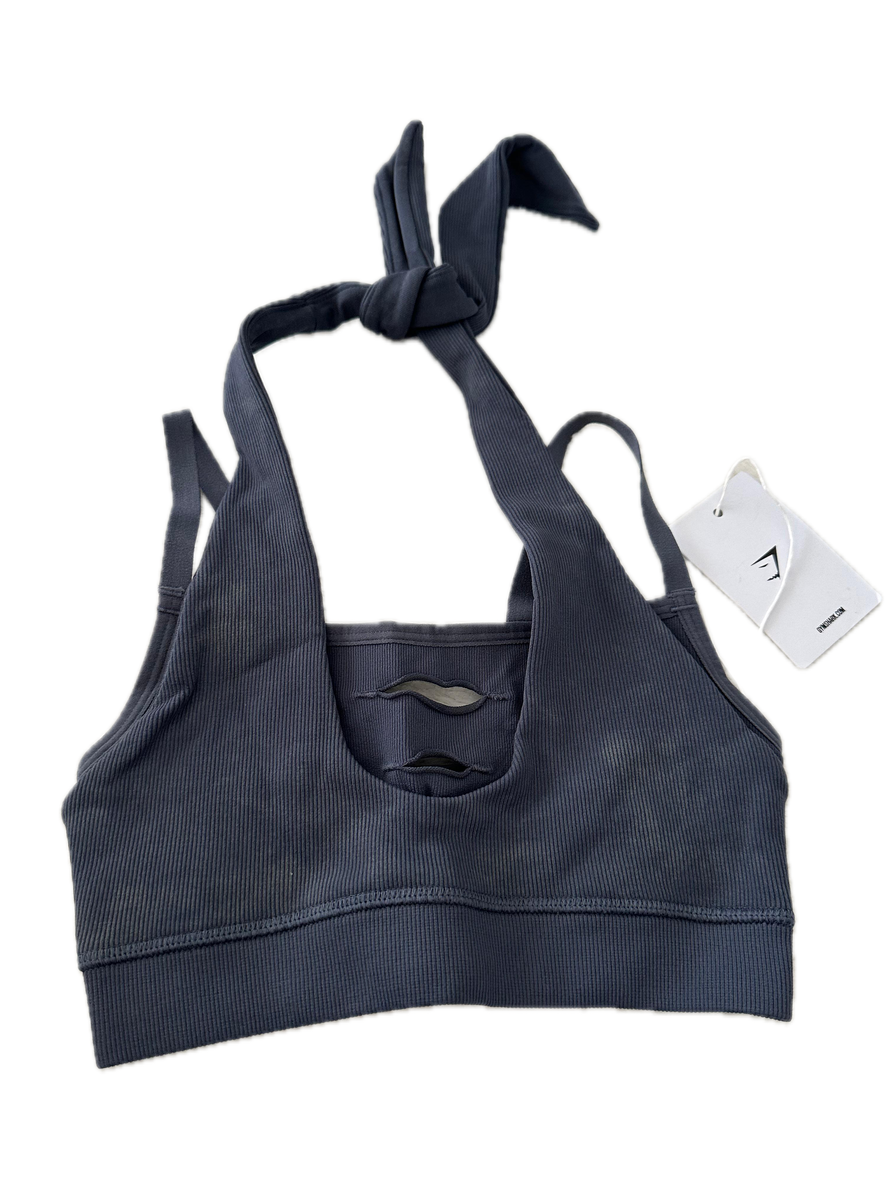 Top talla XS azul petróleo doble tirantes