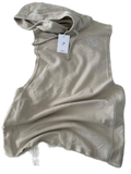 Hoodie talla M sin mangas beige